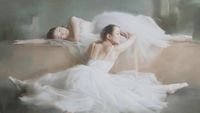 pic for Asian Ballet Watercolor Painting 